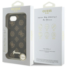 „Guess Peony Script“ logotipas „MagSafe iPhone 16e“ dėklas, juodas
