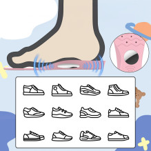 Batų įdėklai – apsauginis dėklas, skirtas „AirTag“ (175 mm–190 mm) – rožiniai