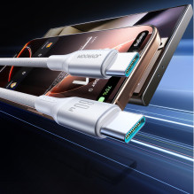 Joyroom S-A28 Flash Series 60W USB-C - USB-C Cable 2m - White Joyroom S-A28 Flash Series 60W USB-C - USB-C Cable 2m - White