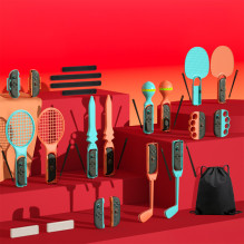 „Nintendo Switch 23-in-1“ šeimos priedų rinkinys 2 – oranžinis ir mėlynas rinkinys