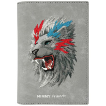 „Nimmy Raptor Lion“ paso / piniginės dėklas – pilkas „Nimmy Raptor Lion“ paso / piniginės dėklas – pilkas