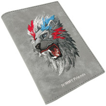 Nimmy Raptor Lion Passport / Wallet Case - Gray Nimmy Raptor Lion Passport / Wallet Case - Gray