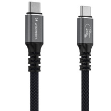 Wozinsky WPS-UY415S USB-C USB4 Cable 40Gb / s 240W 1.5m 4K - Black