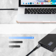 Wozinsky WPS-UY415S USB-C USB4 Cable 40Gb / s 240W 1.5m 4K - Black