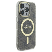 Guess IML 4G MagSafe case for iPhone 16 Pro - brown