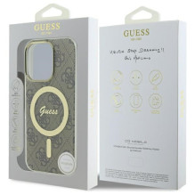 „Guess IML 4G MagSafe“ dėklas, skirtas „iPhone 16 Pro“ – rudas
