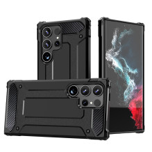Hibridinis šarvuotas dėklas, skirtas „Xiaomi Redmi Note 14 5G“ – juodas Hibridinis šarvuotas dėklas, skirtas „Xiaomi Redmi Note 14 5G“ – juodas