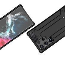 Hibridinis šarvuotas dėklas, skirtas „Xiaomi Redmi Note 14 5G“ – juodas Hibridinis šarvuotas dėklas, skirtas „Xiaomi Redmi Note 14 5G“ – juodas