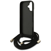 „Guess 4G Big Logo“ laido formos per petį dėklas, skirtas iPhone 17 – rudas