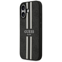 „Guess 4G“ dryžuotas „MagSafe“ dėklas, skirtas „iPhone 17“ – juodas