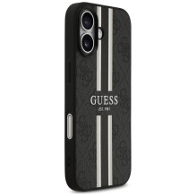„Guess 4G“ dryžuotas „MagSafe“ dėklas, skirtas „iPhone 17“ – juodas