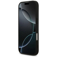 „Guess 4G“ dryžuotas „MagSafe“ dėklas, skirtas „iPhone 17“ – juodas