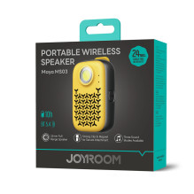 Nešiojama „Bluetooth“ kolonėlė „Joyroom Maya JR-MS03“ su įmontuotu žibintuvėliu, atspari šviesai – geltona