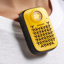 Nešiojama „Bluetooth“ kolonėlė „Joyroom Maya JR-MS03“ su įmontuotu žibintuvėliu, atspari šviesai – geltona