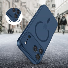 „Tech-Protect BasicMag MagSafe“ dėklas, skirtas „iPhone 17 Pro Max“ – tamsiai mėlynas