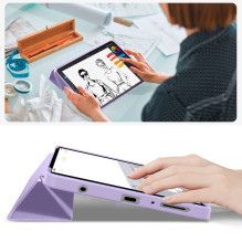 „TechProtect SmartCase“ dėklas, skirtas „Samsung Galaxy Tab A9 / A11 8.7 X110 / X115 / X133 / X135“ – violetinis „TechProtect SmartCase“ dėklas, skirtas „Samsung Galaxy Tab A9 / A11 8.7 X110 / X115 / X133 / X135“ – violetinis