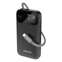Dudao K31 10000 mAh 22.5W PD Powerbank with Built-in Cable - Black