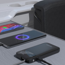 Dudao K31 10000 mAh 22.5W PD Powerbank with Built-in Cable - Black