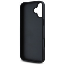 „Guess“ „Grained Roses Big 4G“ logotipo dėklas, skirtas „iPhone 16“ – juodas