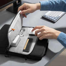 „Tech-Protect Defender VR“ nešiojamojo kompiuterio krepšys 15–16 colių įstrižainės, juodas