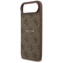 „Guess 4G Ring Classic Logo MagSafe“ dėklas, skirtas „iPhone 17 Air“ – rudas