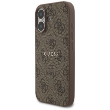 „Guess 4G Ring Classic Logo MagSafe“ dėklas, skirtas iPhone 17 – rudas