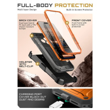 „Supcase Unicorn Beetle Pro“ dėklas, skirtas „iPhone 17 Pro Max“ – oranžinis