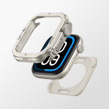 „AmazingThing Titan Pro“ metalinis dėklas, skirtas „Apple Watch 11“ (46 mm), aliuminis – titanas