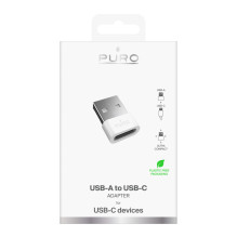 „Puro“ USB-C – USB-A adapteris (baltas)