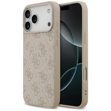 „Guess 4G Ring Classic Logo MagSafena iPhone 17 Pro Max“ dėklas – rožinis