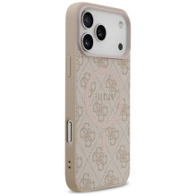 „Guess 4G Ring Classic Logo MagSafena iPhone 17 Pro Max“ dėklas – rožinis