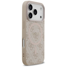 „Guess 4G Ring Classic Logo MagSafe“ dėklas, skirtas „iPhone 17 Pro“ – rožinis