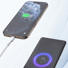 „Dudao L9X“ 30 W USB-C – „Lightning“ laidas, 1 m, baltas