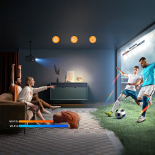 Yaber K2s Pro LCD FullHD 1080p Multimedia Projector with JBL Speakers and Subwoofer - Black