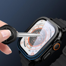 Tech-Protect 2-pack tempered glass for Apple Watch Ultra 49mm - orange Tech-Protect 2-pack tempered glass for Apple Watch Ultra 49mm - orange
