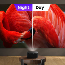 „Yaber K3 Pro LCD FullHD 1080p“ multimedijos projektorius su JBL garsiakalbiais ir žemųjų dažnių garsiakalbiu – juodas