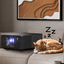 „Yaber K3 Pro LCD FullHD 1080p“ multimedijos projektorius su JBL garsiakalbiais ir žemųjų dažnių garsiakalbiu – juodas