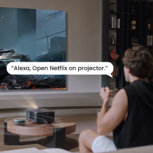 „Yaber K3 Pro LCD FullHD 1080p“ multimedijos projektorius su JBL garsiakalbiais ir žemųjų dažnių garsiakalbiu – juodas