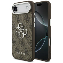 „Guess 4G Big 4G Classic Logo“ dėklas, skirtas „iPhone 17 Air“ – rudas ir sidabrinis