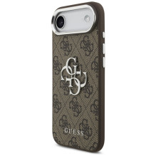 „Guess 4G Big 4G Classic Logo“ dėklas, skirtas „iPhone 17 Air“ – rudas ir sidabrinis