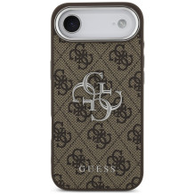 „Guess 4G Big 4G Classic Logo“ dėklas, skirtas „iPhone 17 Air“ – rudas ir sidabrinis