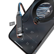 „Dudao U5 Max“ belaidės „Bluetooth“ ausinės su kaklo juosta – juodos