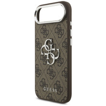 „Guess 4G Big 4G Classic Logo“ dėklas, skirtas „iPhone 17 Air“ – rudas ir sidabrinis