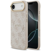 „Guess 4G PU Classic Logo MagSafe“ dėklas, skirtas „iPhone 17 Air“ – rožinis