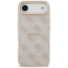 „Guess 4G PU Classic Logo MagSafe“ dėklas, skirtas „iPhone 17 Air“ – rožinis