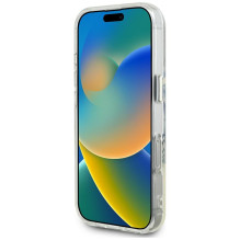 „Guess IML Metal Colored Circle Classic Logo MagSafe“ dėklas, skirtas „iPhone 16 Pro Max“ – pilkas