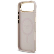 „Guess 4G PU Classic Logo MagSafe“ dėklas, skirtas „iPhone 17 Air“ – rožinis