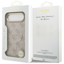 „Guess 4G PU Classic Logo MagSafe“ dėklas, skirtas „iPhone 17 Air“ – rožinis