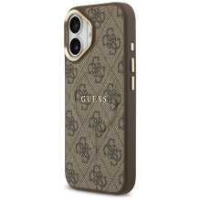 Guess 4G PU Classic Logo MagSafe Case for iPhone 17 - Brown
