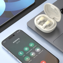 „Dudao U20 Pro TWS“ belaidės „Bluetooth“ ausinės – baltos